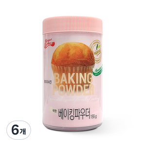 브레드가든 착한 베이킹파우더, 155g, 6개