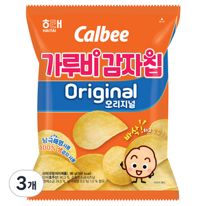 가루비감자칩 오리지널, 96g, 3개