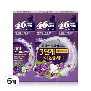 페리오 46cm 굿스멜링 민트 치약, 100g, 6개