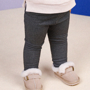 몰리멜리 유아용 도톰 골지 기모 레깅스