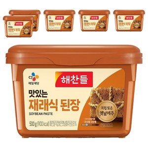 해찬들 재래식 된장, 500g, 6개