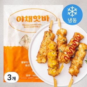 야채핫바 (냉동), 800g, 3개