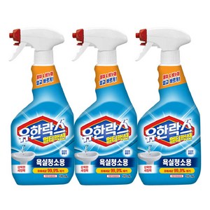 유한락스 멀티액션 욕실청소용 세정제, 510ml, 3개