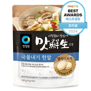 맛선생 멸치디포리 국물내기 한알, 160g, 1개