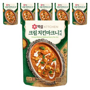 백설 크림 치킨마크니커리, 170g, 6개