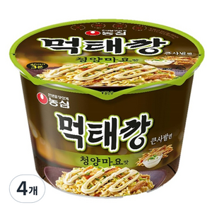 먹태깡 큰사발면 청양마요맛 118g, 4개