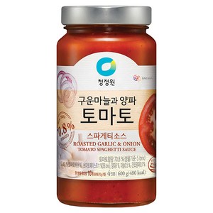 청정원 구운마늘과 양파 토마토 스파게티소스, 600g, 1개