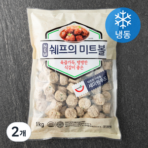 세미원 쉐프의 미트볼 (냉동) (냉동), 1kg, 2개