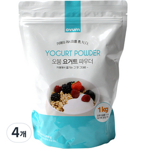 오붐 요거트 파우더, 1kg, 1개입, 4개