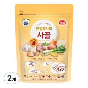 해표 한알레시피 사골, 68g, 2개