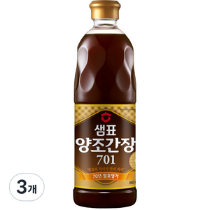 샘표 양조간장 701, 860ml, 3개