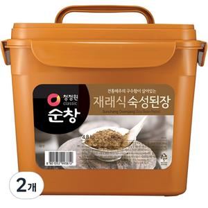 청정원순창 재래식 숙성된장, 4.8kg, 2개