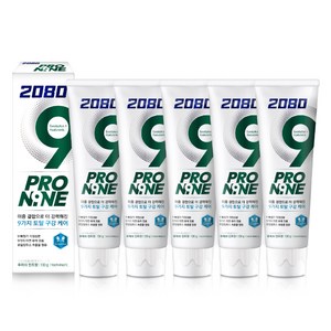 2080 프로나인 치약 후레쉬 민트향, 130g, 5개