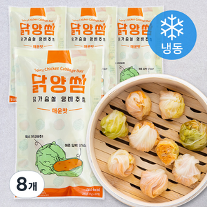 닭가슴살 양배추쌈 매운맛 (냉동), 280g, 8개