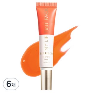 베리썸 마이 립 틴트 팩, 소프트 핑크, 15g, 6개