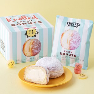 노티드 시그니처 우유 생크림 도넛, 100g, 3개입, 1박스