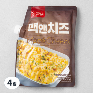 쉐프엠 맥앤치즈, 1kg, 4입