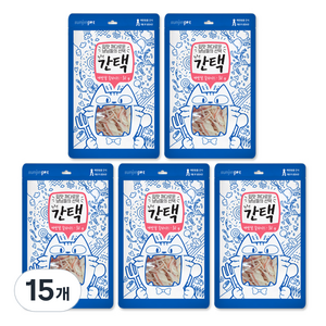 간택 고양이간식 생선살, 게맛살슬라이스, 30g, 15개