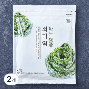 완도 명품 쇠미역, 1kg, 2개