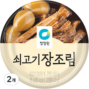 대상 청정원 쇠고기 장조림, 95g, 2개