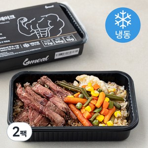 식스밀 부채살 스테이크 (냉동), 345g, 2팩