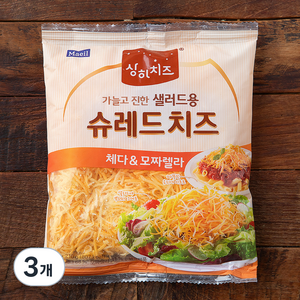 상하치즈 샐러드용 슈레드 치즈, 210g, 3개