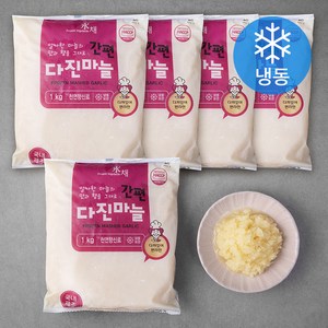 농우 간편 뚝딱 다진마늘 (냉동), 1kg, 5팩