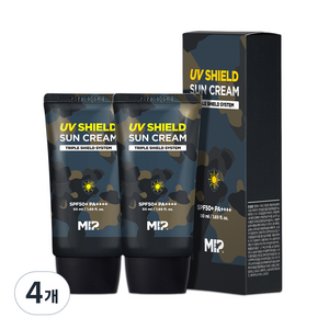 미프 UV쉴드 선크림 SPF50+ PA++++, 50ml, 4개