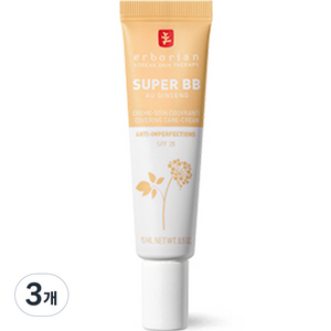 에르보리앙 슈퍼 BB SPF25, 누드, 15ml, 3개