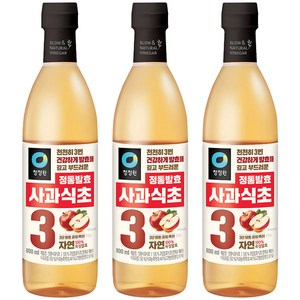 청정원 정통 사과 식초, 800ml, 3개