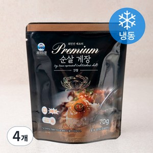 최인선 셰프의 프리미엄 국내산 순살게장 간장 (냉동), 70g, 4개