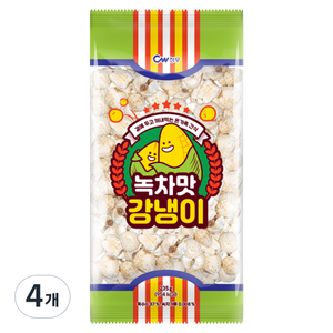 청우식품 녹차맛 강냉이, 4개, 235g