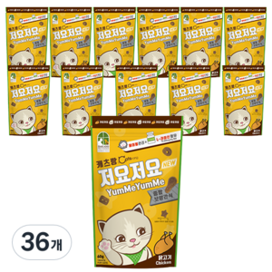 캐츠랑 저요저요 고양이 보양간식, 닭고기맛, 60g, 36개