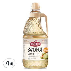 쉐프원 장아찌 절임초 소스, 4개, 1.8L