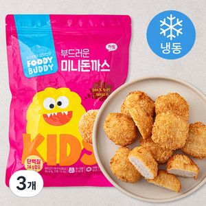 푸디버디 부드러운 미니돈까스 (냉동), 480g, 3개