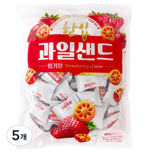 한입 과일 샌드 딸기향, 800g, 5개