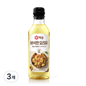 백설 바삭한 요리유, 500ml, 3개