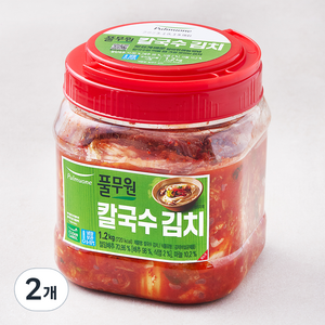 풀무원 칼국수 김치, 1.2kg, 2개