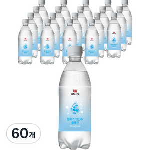 할리스 탄산수 플레인, 500ml, 60개