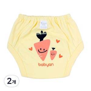 베이비앙 3중방수 배변훈련팬티, 당근, 2개