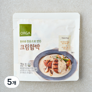 올가홀푸드 한우와 한돈으로 만든 크림함박, 155g, 5개