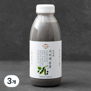 소이퀸 서리태 콩물, 500ml, 3개