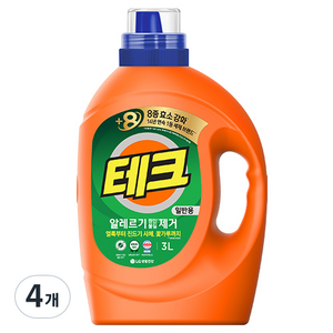 [비건라이프] 테크 알레르기 원인물질 제거 액상세제 본품, 3L, 4개