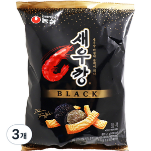 새우깡 블랙, 125g, 3개