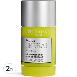 록시땅 오 드 쎄드라 데오도란트 스틱, 75g, 2개