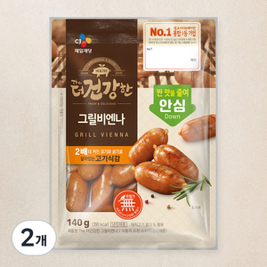 더건강한 그릴 비엔나 소시지, 140g, 2개