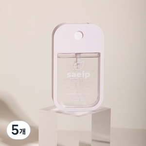 saeip 세니타이저 미스트 손소독제 네츄럴 무향, 40ml, 5개