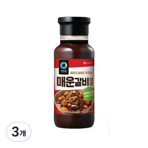 청정원 매운갈비 양념, 500g, 3개