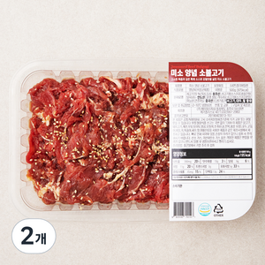 미소 양념 소불고기, 500g, 2개