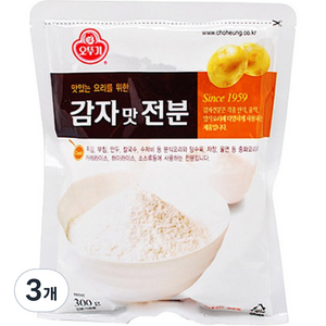 오뚜기 감자맛 전분, 300g, 3개